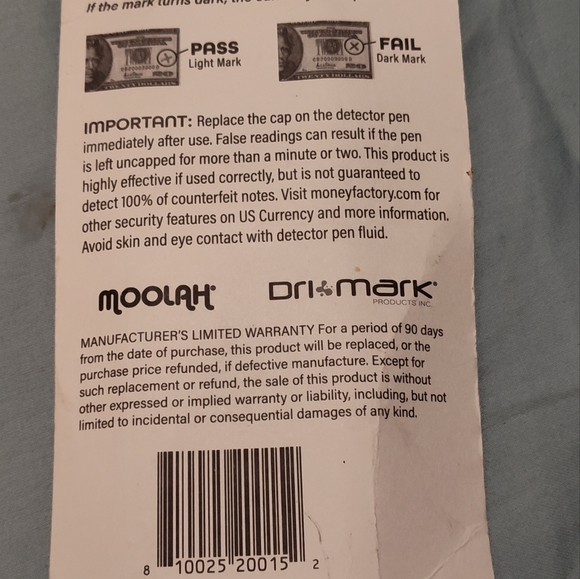 NWT! Counterfeit Detector Markers 3ct - Picture 4 of 4